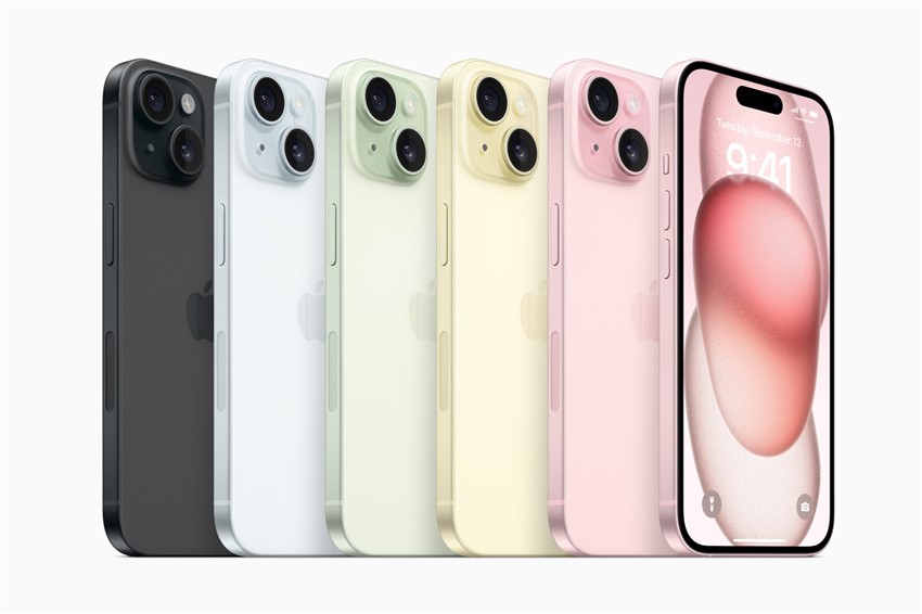 mau sac iphone 15