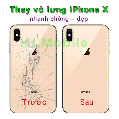 thay vỏ lưng iphone X, XS, XR, XS max