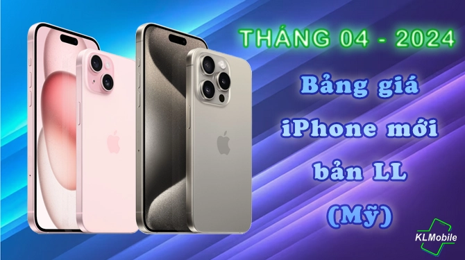 giá iphone mới bản LL 04-24