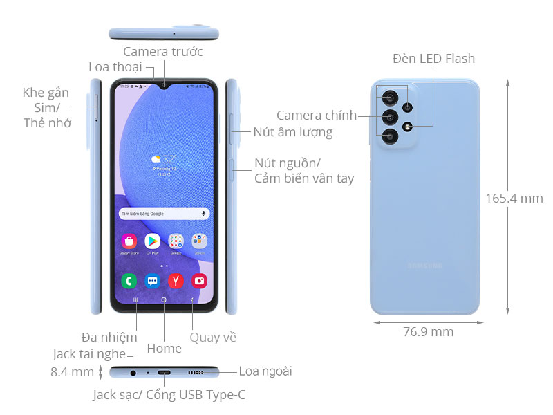 Samsung Galaxy A23 5G: Smartphone Tam Trung Dang Mua Voi Ket Noi 5G