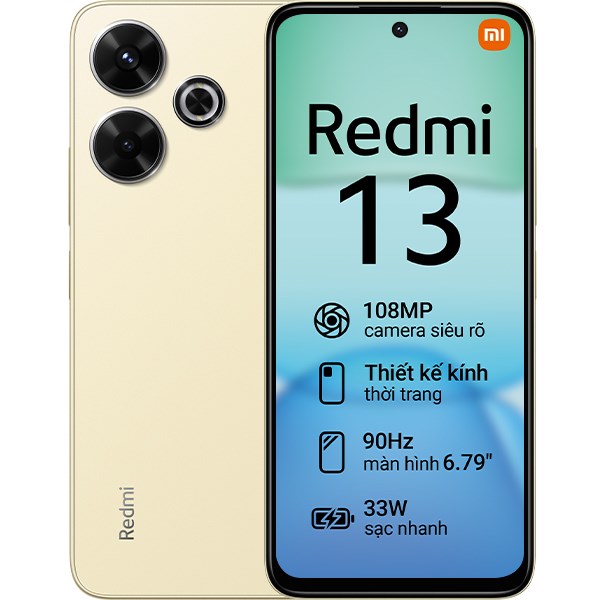 Xiaomi Redmi 13 – Smartphone tam trung noi bat voi thiet ke hien dai va hieu nang an tuong
