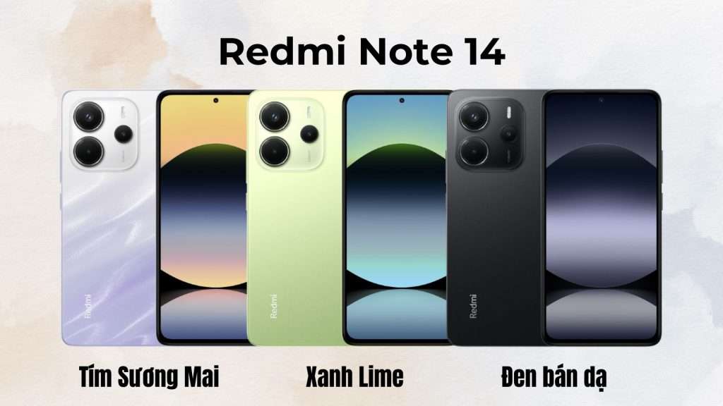 Xiaomi Redmi Note 14 - Smartphone tam trung dot pha voi thiet ke hien dai va hieu nang manh me