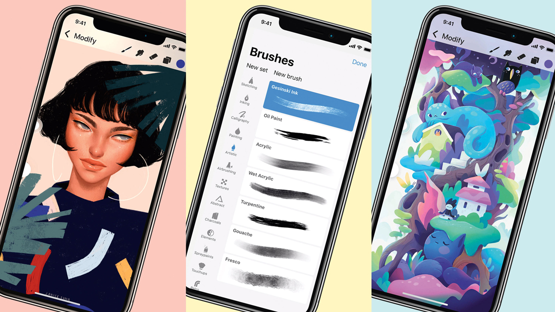 Procreate tren iPhone: Ung dung ve ky thuat so chuyen nghiep trong tam tay