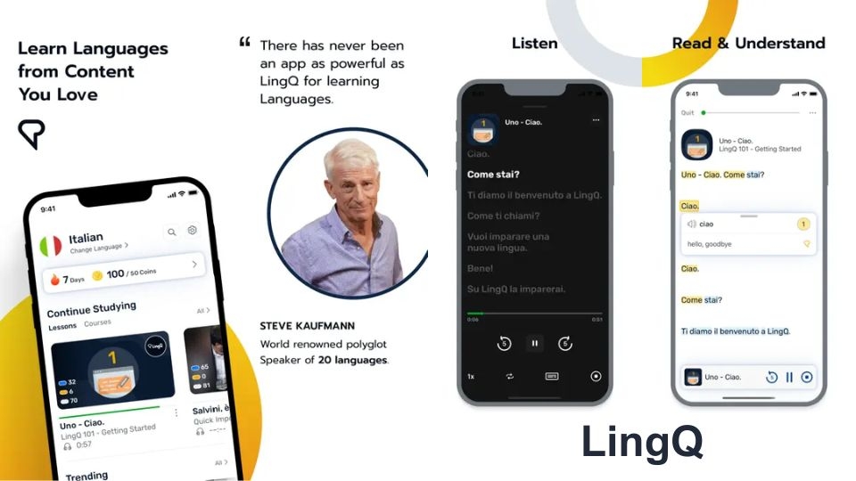 LingQ tren iPhone – Ung dung hoc ngon ngu tu nhien, hieu qua va ca nhan hoa
