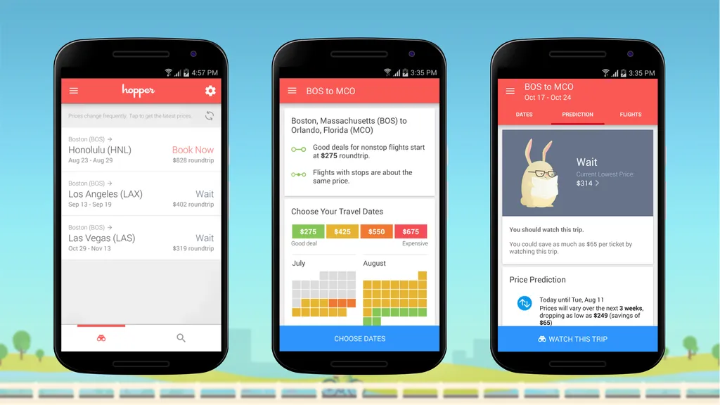Ung dung Hopper tren iOS: Tro ly dat ve thong minh giup tiet kiem chi phi du lich