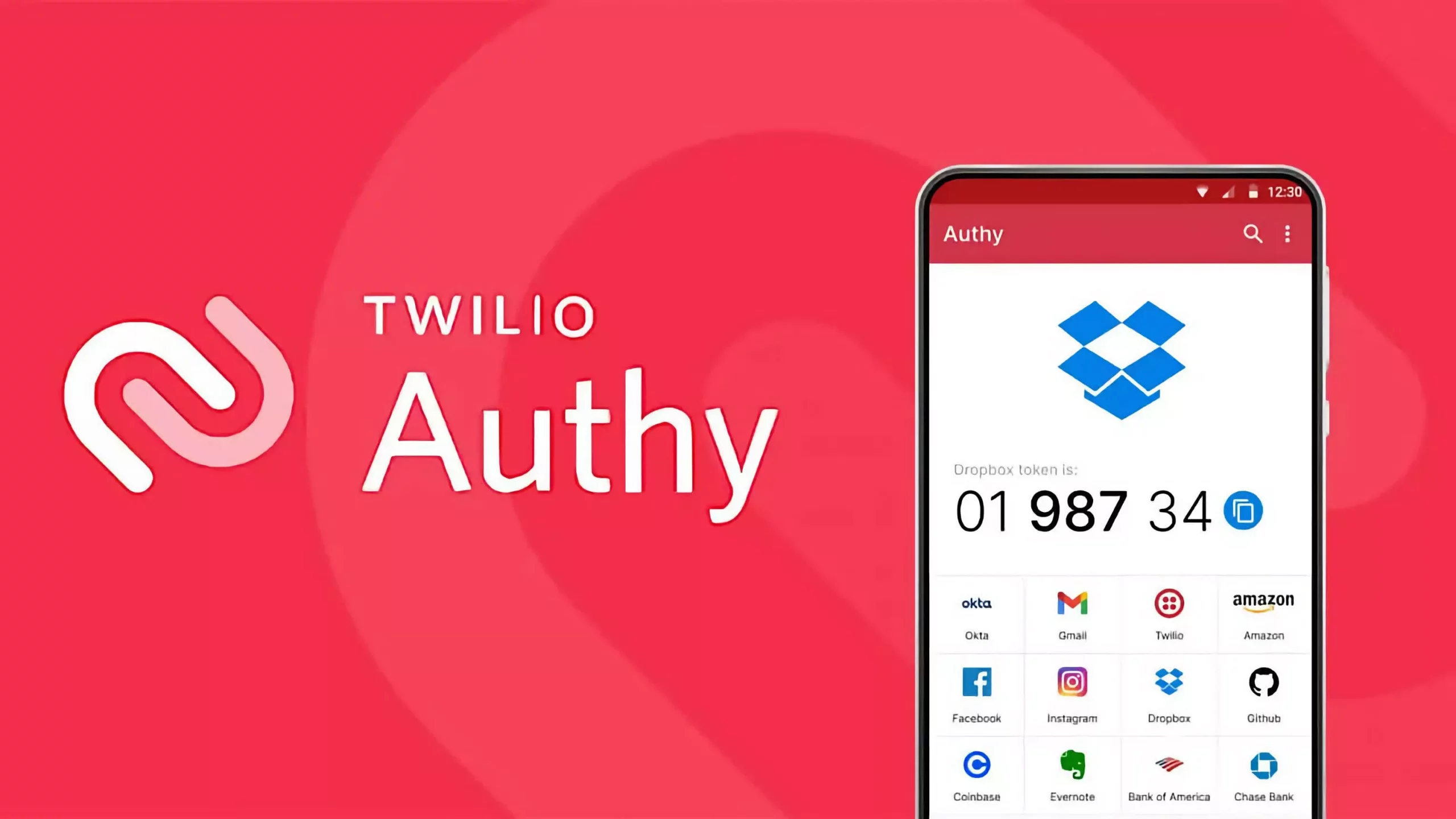 Authy la mot ung dung tao ma xac thuc hai yeu to (2FA – Two-Factor Authentication) nham gia tang lop bao mat thu hai cho cac tai khoan truc tuyen nhu email, mang xa hoi, ngan hang, vi dien tu, hay tai khoan lam viec