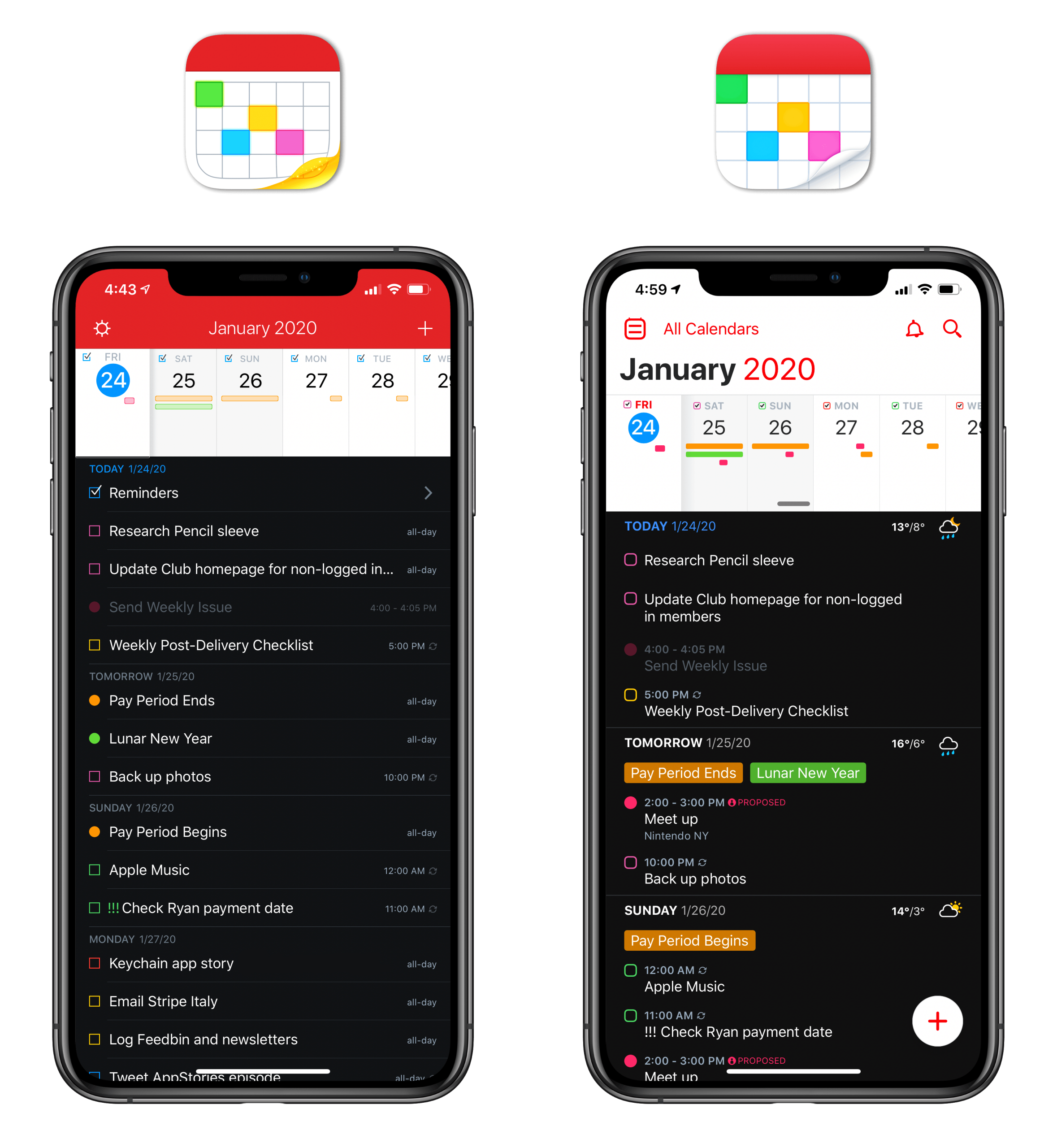 Fantastical tren iPhone – Ung dung lich thong minh cho nguoi ban ron