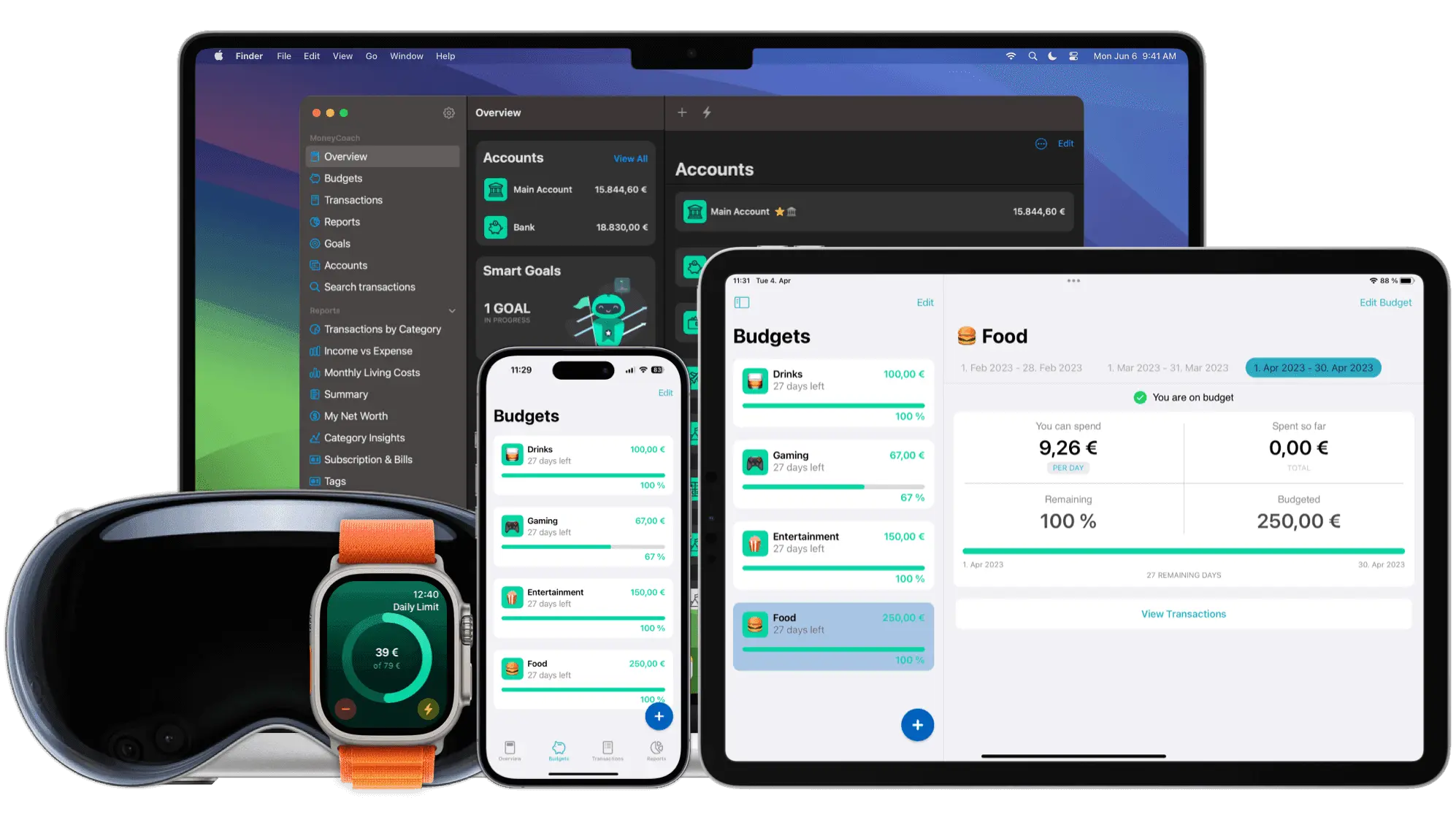 MoneyCoach tren iPhone – Tro ly tai chinh ca nhan thong minh, de dung va hieu qua