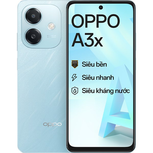 OPPO A3X – Smartphone gia re, hieu nang manh me, thiet ke ben bi