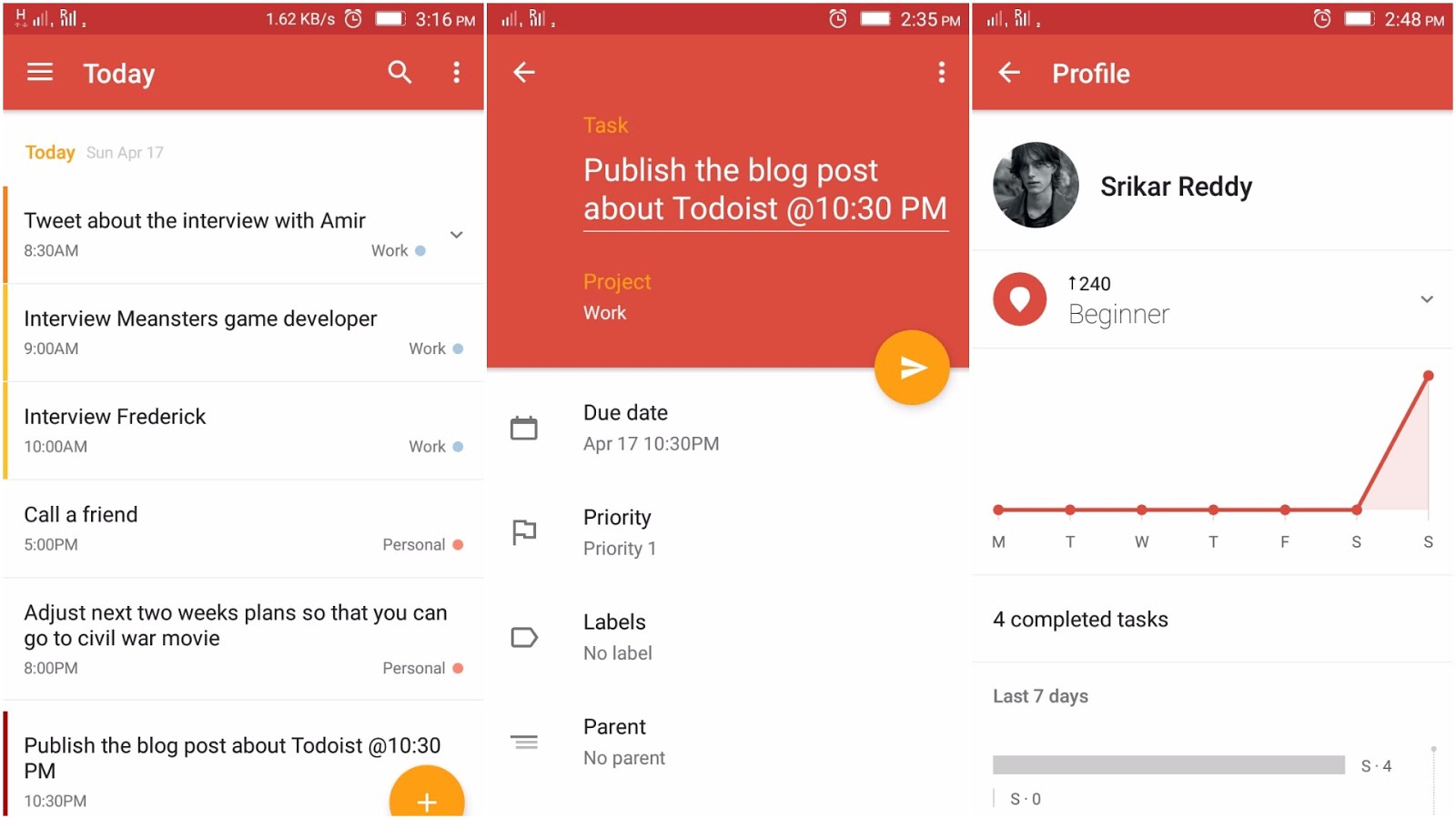 Todoist cam ket bao mat du lieu ca nhan tuyet doi. Du lieu duoc ma hoa va luu tru an toan tren dam may, khong chia se voi ben thu ba