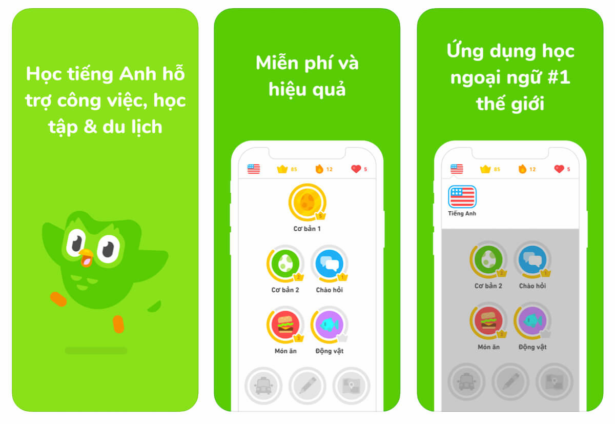 Duolingo tren iPhone la mot trong nhung ung dung hoc ngoai ngu toan dien, de tiep can va hieu qua nhat hien nay. Voi thiet ke thong minh, phuong phap hoc thu vi, kha nang hoc moi luc moi noi va dac biet la mien phi