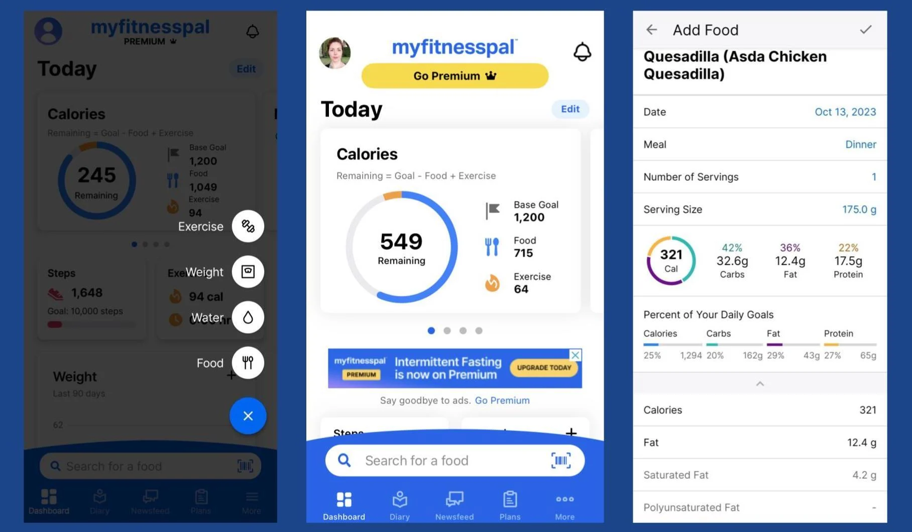 MyFitnessPal – Ung dung theo doi dinh duong va tap luyen toan dien tren iPhone
