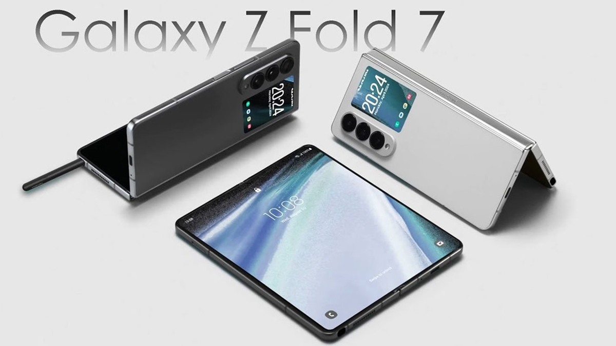 Samsung Galaxy Z Fold 7 van giu nguyen phong cach gap ngang dac trung nhu mot cuon so tay cong nghe cao, nhung duoc tinh chinh manh me o do mong, nhe va do ben