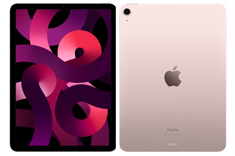 iPad Air 5 tiep tuc duy tri thiet ke vien mong deu bon canh, khung nhom nguyen khoi voi cac goc bo tron nhe va canh vien vat phang giong nhu iPad Pro