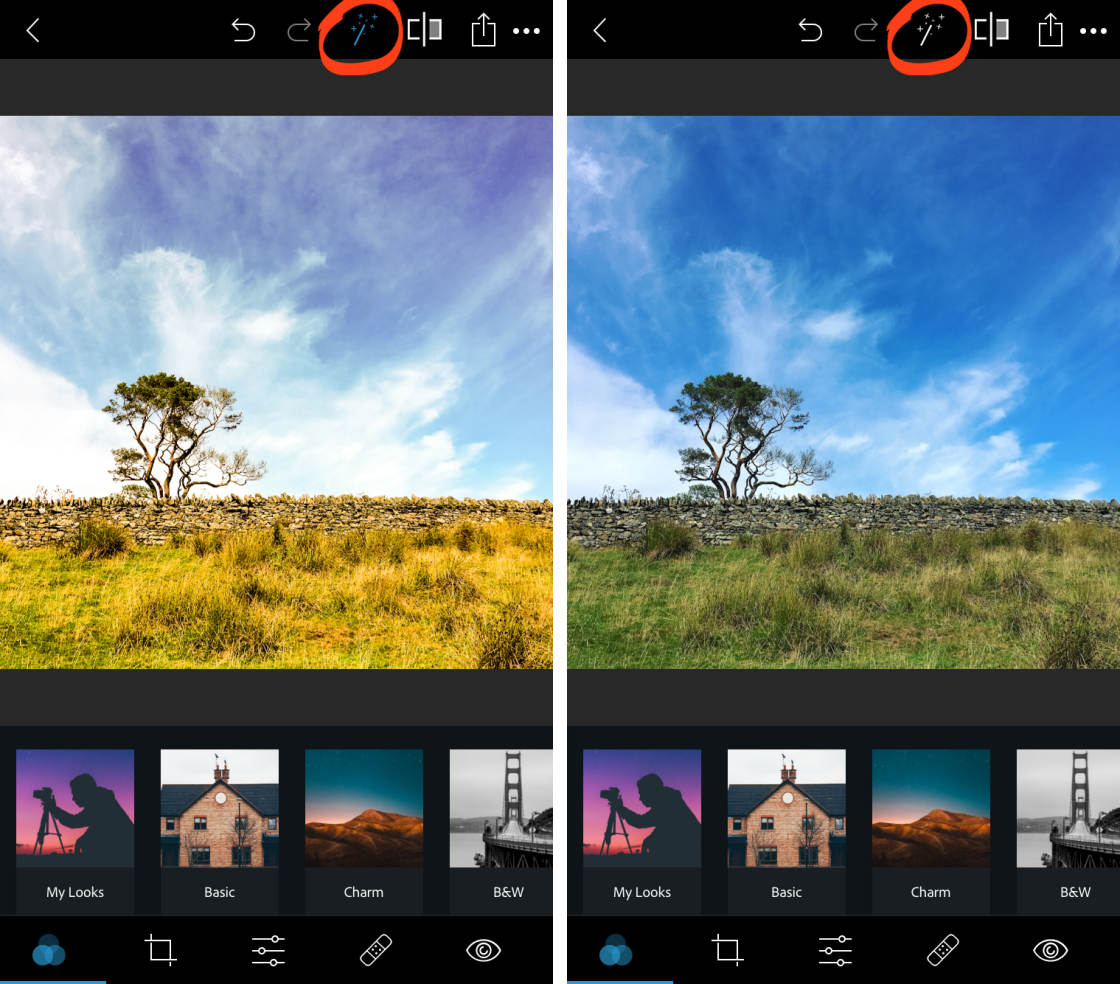 Adobe Photoshop Express: Photo Editor Collage Maker la ung dung chinh sua anh va tao anh ghep hang dau danh cho nguoi dung iPhone