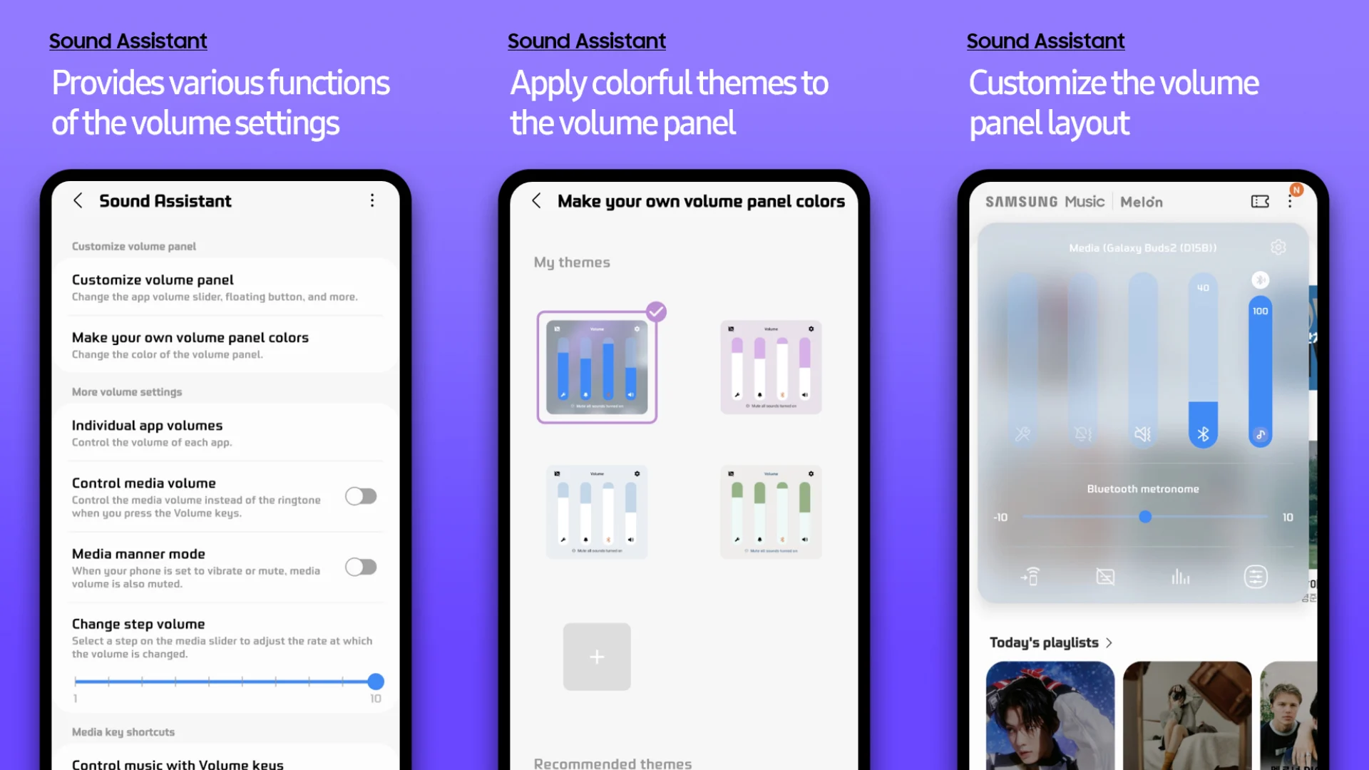 Sound Assistant la mot phan cua bo cong cu Good Lock – he sinh thai tuy bien giao dien va tinh nang cao cap do Samsung phat trien danh rieng cho nguoi dung thiet bi Galaxy