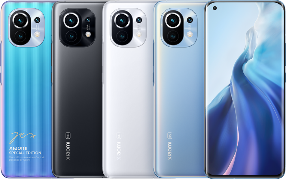 Xiaomi Mi 11 so huu thiet ke cuc ky tinh xao voi khung nhom chac chan va mat lung kinh cong 3D, tao cam giac sang trong va thoai mai khi cam tren tay
