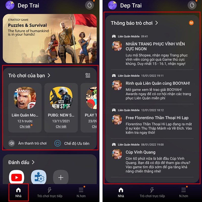 Game Launcher la ung dung quan ly va toi uu hoa tro choi duoc Samsung phat trien doc quyen cho cac thiet bi Galaxy