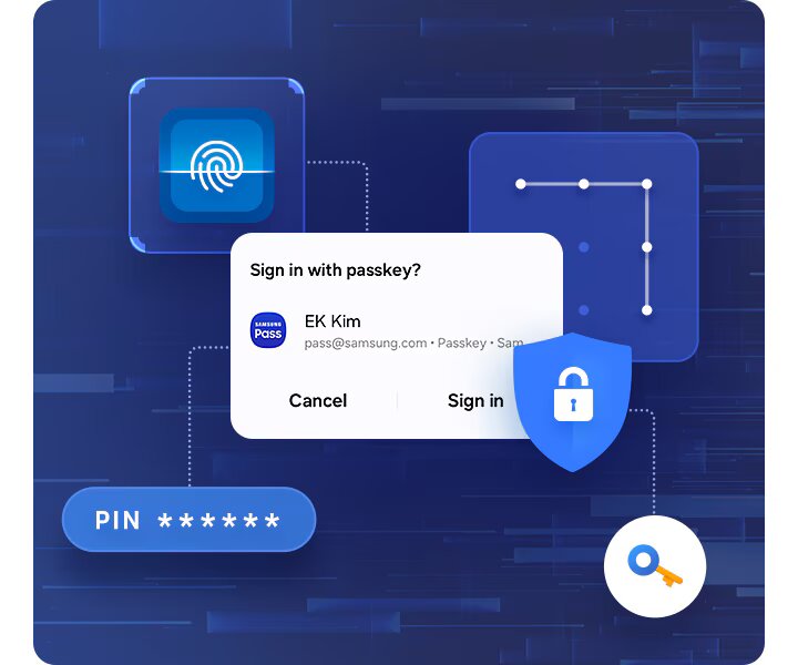Samsung Pass la mot dich vu xac thuc danh tinh thong qua sinh trac hoc – nhu van tay, khuon mat hoac mong mat, tuy vao tung dong may. Ung dung giup nguoi dung luu tru va tu dong dien mat khau vao cac trang web, ung dung hoac dich vu ho tro xac thuc, thay vi phai nhap thu cong tung lan mot