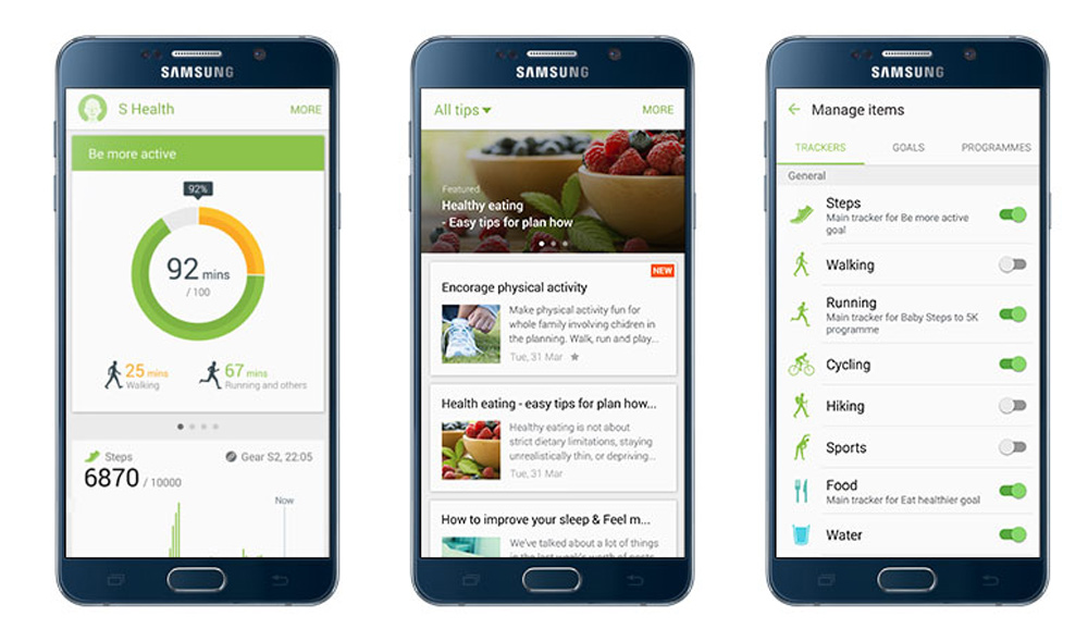 Voi nhung ai dang quan tam den viec cai thien suc khoe toan dien, tu the chat den tinh than, thi Samsung Health chinh la tro thu dac luc khong the thieu tren moi chiec dien thoai Galaxy