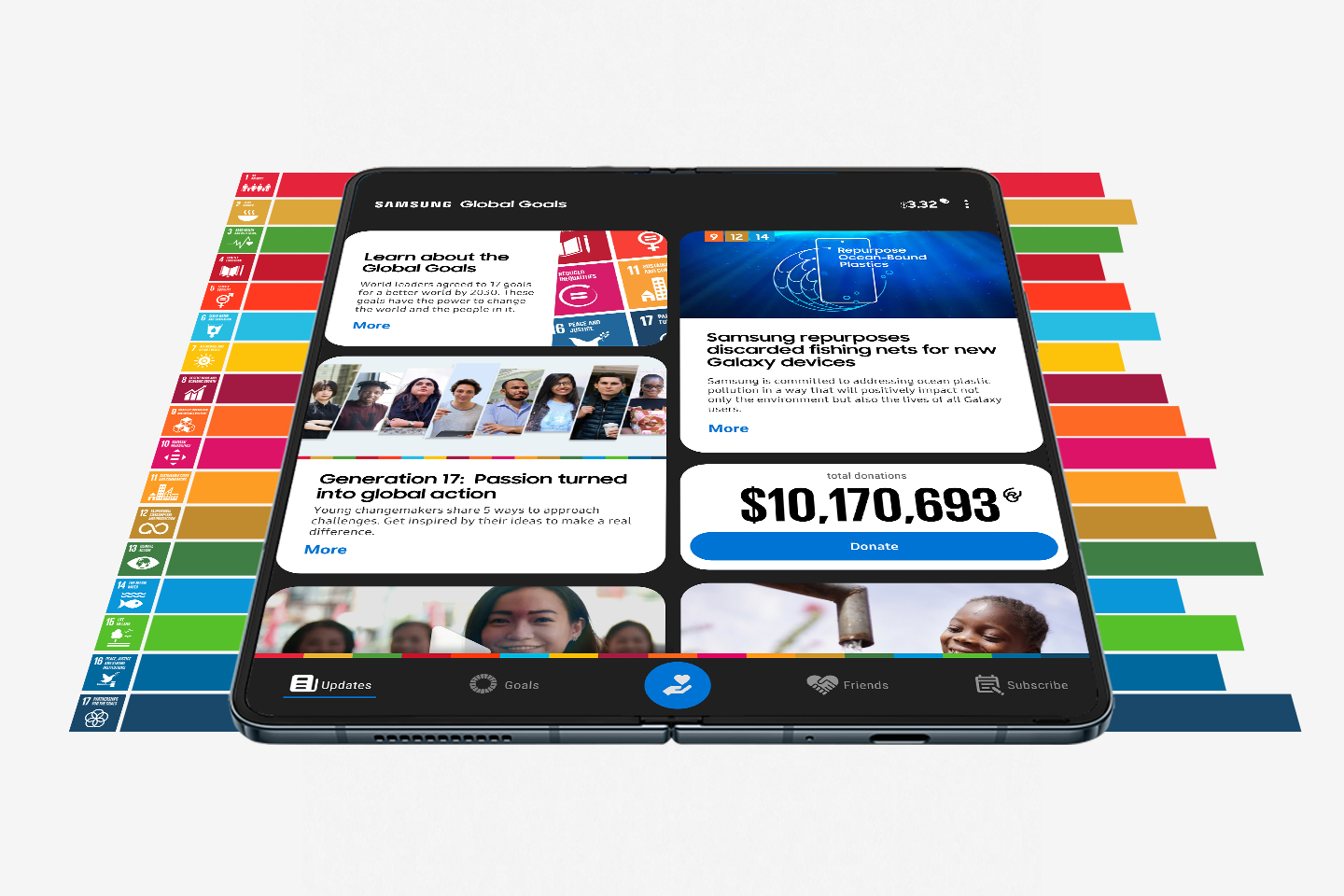 Samsung Global Goals la minh chung ro rang cho thay cong nghe co the song hanh voi nhan van. Khong chi la mot ung dung tren smartphone, day la cau noi giua nguoi dung va cac muc tieu toan cau, la nen tang giup bien moi hanh dong nho thanh dong gop lon cho xa hoi va hanh tinh
