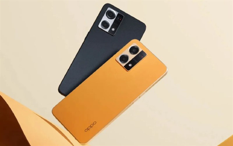 Khac biet voi nhieu mau may tam trung khac, OPPO F21 Pro su dung chat lieu gia da soi thuy tinh (Fiberglass-Leather) o mat lung