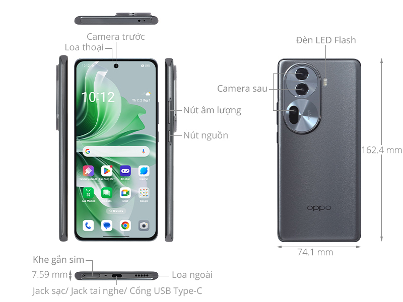 OPPO Reno11 Pro la lua chon ly tuong cho nhung ai dang tim kiem mot chiec smartphone can bang giua thiet ke sang trong, hieu nang manh me va kha nang chup anh chan dung chuyen nghiep