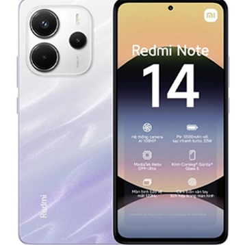 Xiaomi Redmi Note 14 màu Trắng bạc