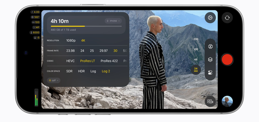Hiệu ứng Cinematic cho video ProRes và Apple Log trong Final Cut Camera