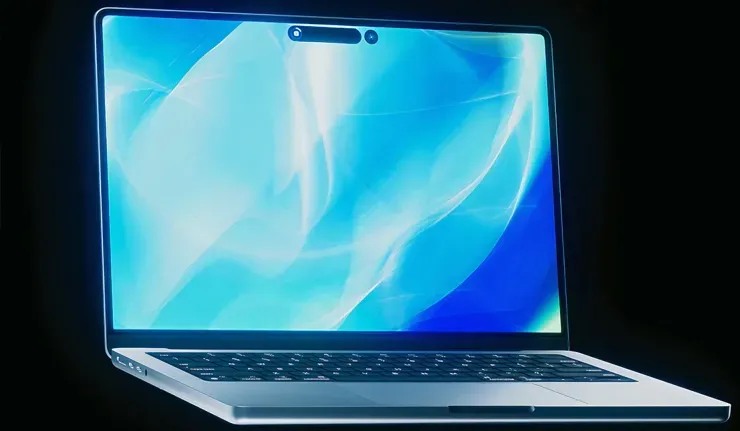 MacBook Pro thế hệ mới với màn hình hiển thị và bàn phím đặc trưng của Apple