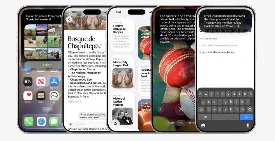 Giao diện Siri AI trên iPhone chạy iOS 27